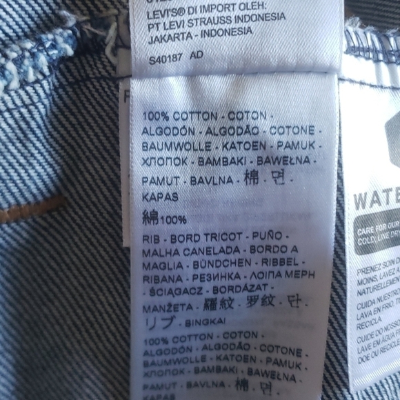 NEW! LEVI'S Womens' Trucker Jean Jacket Small. - Picture 9 of 9